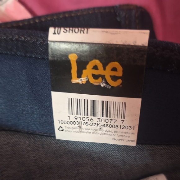 Lee Niagara Flex Motion Straight Leg Jeans  10 Short Mid Rise - Picture 2 of 3